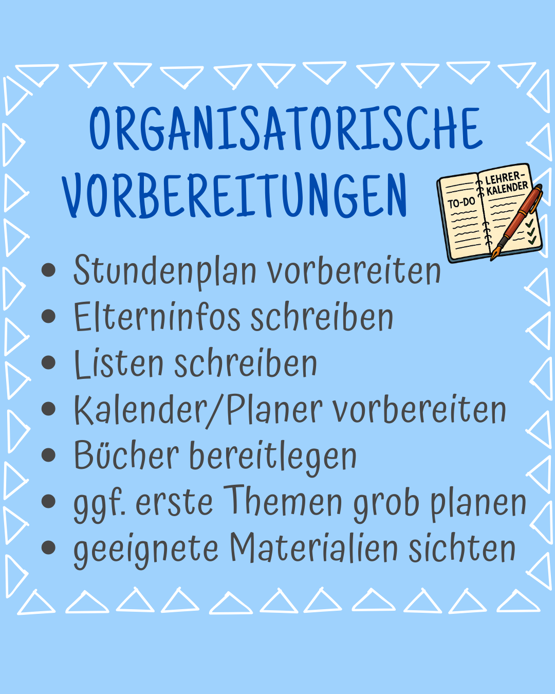 To Do Liste-Sommerferien