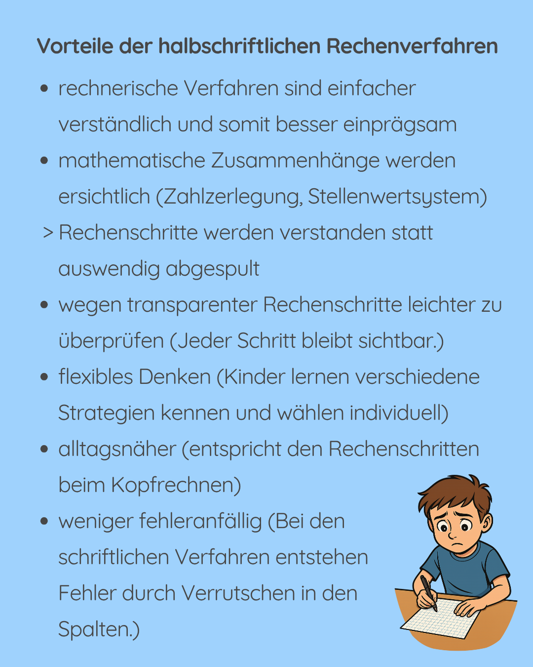 halbschriftliche vs. schriftliche Rechenverfahren
