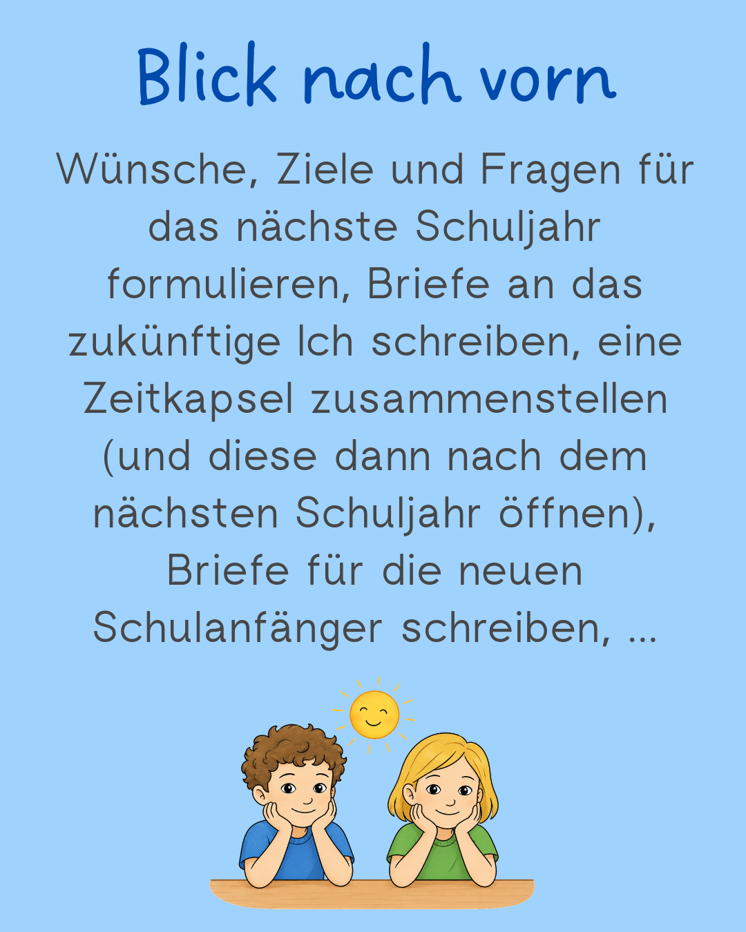 Unterrichtsideen Ferien