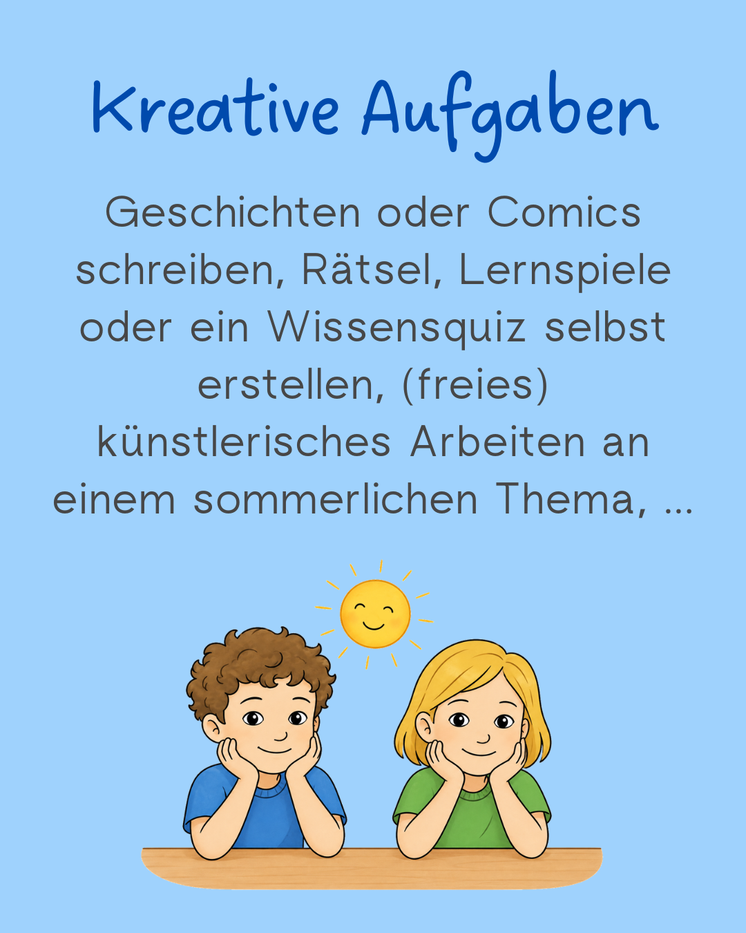 Unterrichtsideen für letzte Schultage