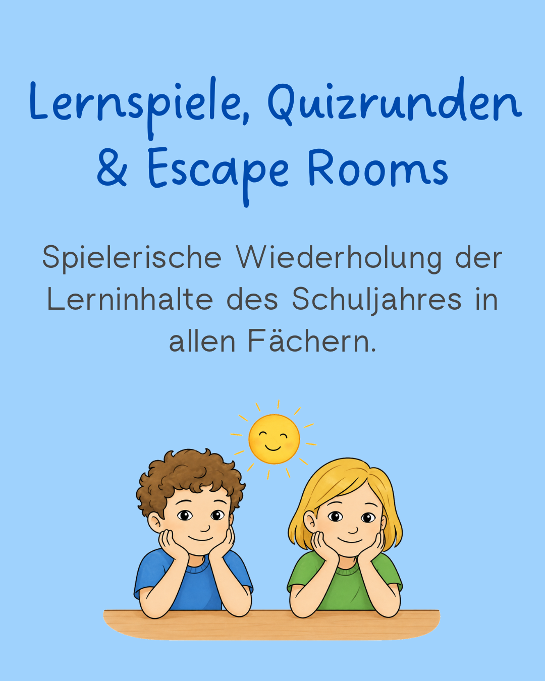 Unterrichtsideen für letzte Schultage