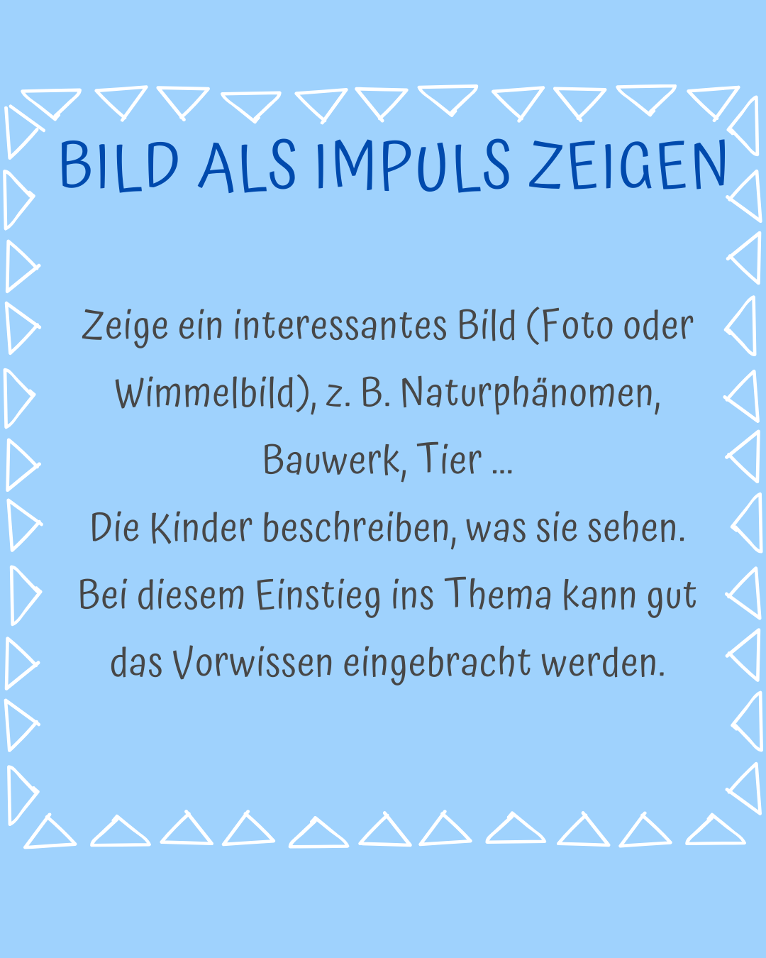 motivierende Unterrichtseinsteige im Sachunterricht