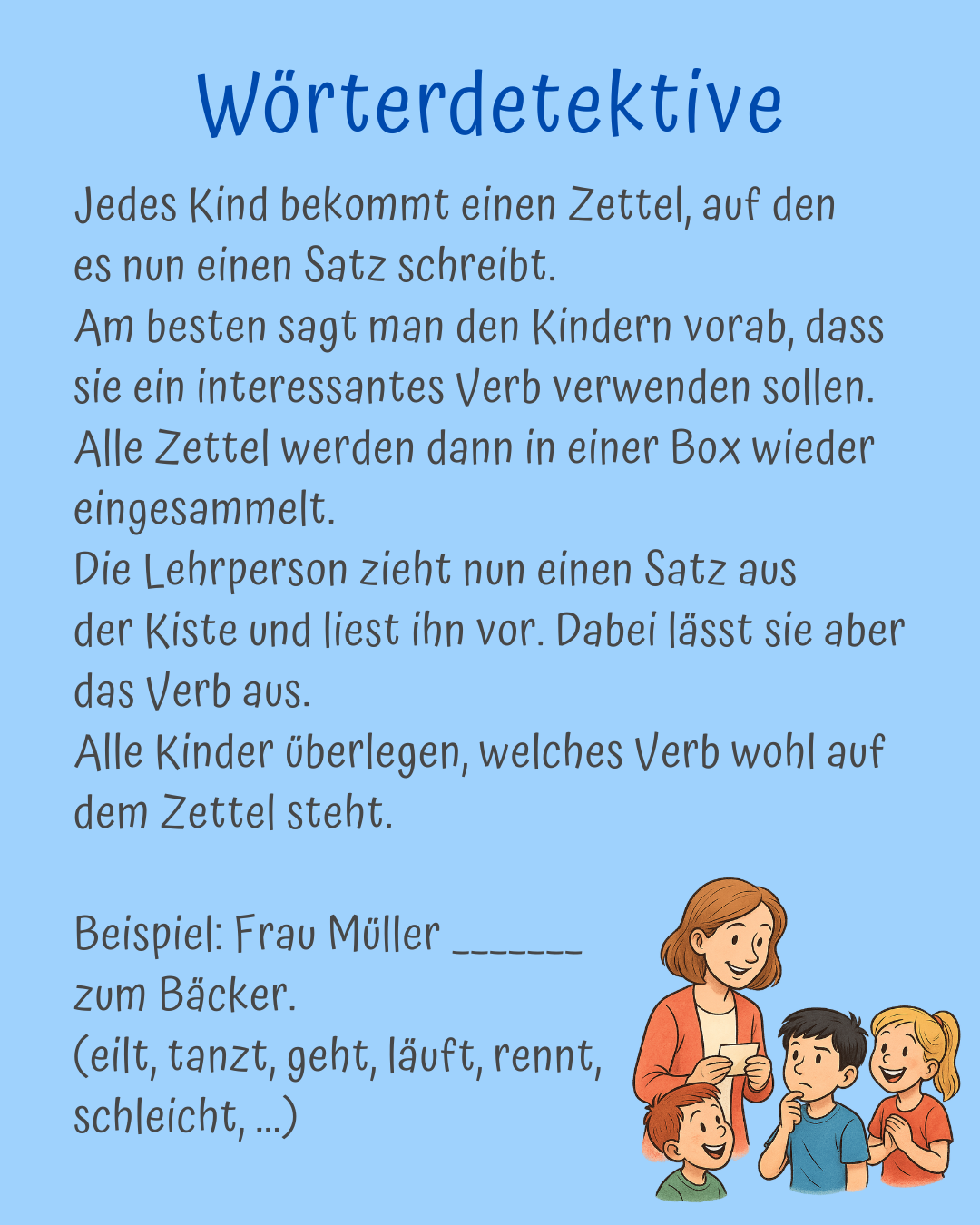 Wortfelder von Verben